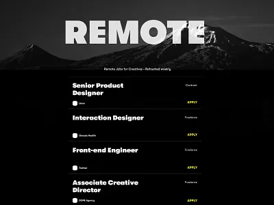 Remote Job Board black black white dark gt walsheim minimal