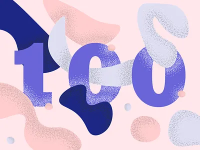 Yay 100 subscribers on YouTube! 100 100subs design life grain illustration process illustrations illustrator textures vector drawing youtube youtube video youtuber