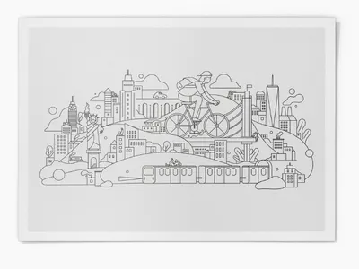 New York branding character character art city design flat graphic icon illustrated illustration illustration agency illustrator logo minimal newyork newyorkcity ui ux vector web