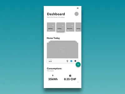 Wireframe App concept app design concept app dashboard design energy save money ui designs ux designer wireframe wireframe design