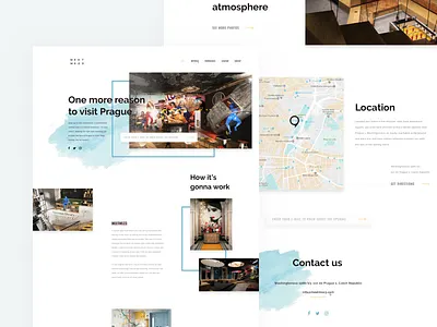 MeetMe23 Landing Page design hotel booking lifestyle prague product product website service teaser ui webdesign website