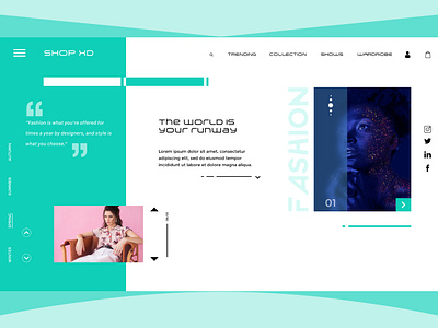 Shop XPerience adobe xd dx mockup landing design mockup design ui ux design user experience design web design