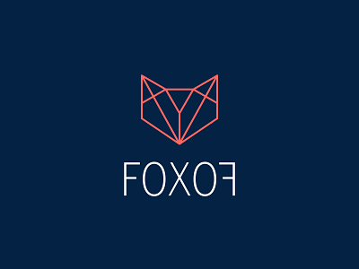 Fox Logo design geometric design illustration logo symetry typography