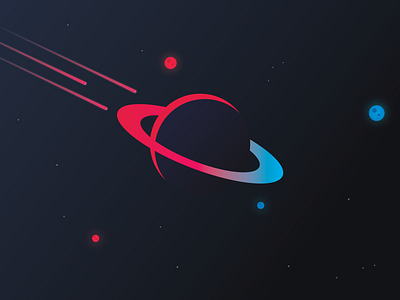 Galaxy earth flat illustration galaxy illustration mars space stars ui ux vector