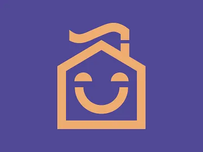 Happy House brand branding custom icons illustration logo simple vector