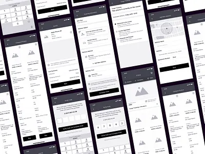 Vodafone Yanımda - E-Shop [ Mobile App High Fidelity Wireframe ] cargo tracking cart compare design designathon detail e commerce shop e shop high fidelity invision studio ios iphone x mobile app mobile shop order sketch store app ui ux wireframe