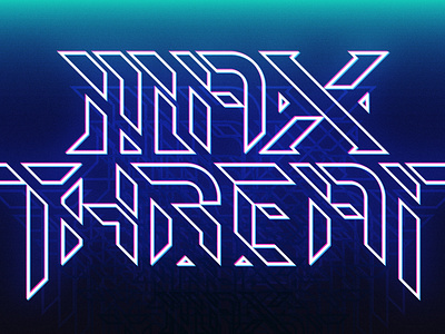 Max Threat branding logo retro