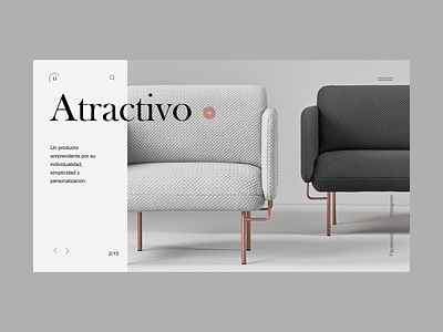 Home furniture 2 desktop interaction design landing minimal shop ui ux webdesign