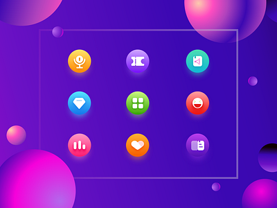 UI icon design- Crystal white style crystal white icon ui
