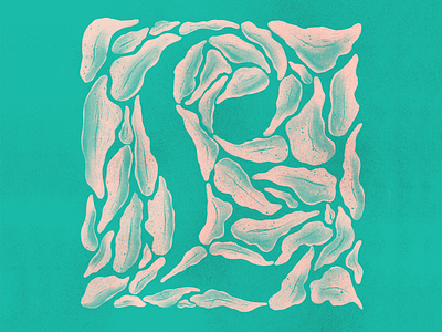L 36 days of type 36 days of type lettering 36daysoftype l illustration lettering procreate procreate app texture type typography