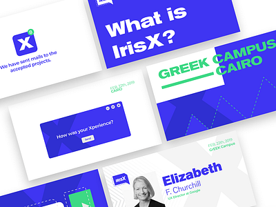 IrisX 2019 2d branding design event flat icon identity illustration illustrator ios logo minimal mobile type typography ui ux vector web website