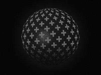 Plus Sphere 3d 3d art art black and white design dribbble effect illustration plus sphere vector