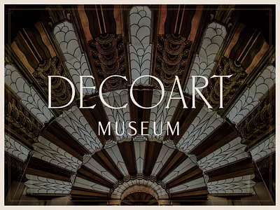 Decoart 01 art deco brand identity branding concept concept brand design icon identity identity design logo logo design logo mark museum typography