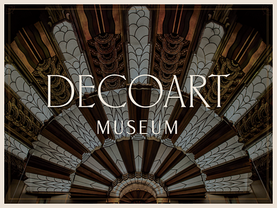 Decoart 01 art deco brand identity branding concept concept brand design icon identity identity design logo logo design logo mark museum typography