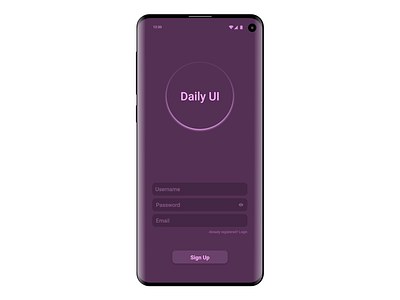 DailyUi 1 dailyui dailyui1 dailyui100 dailyuichallange signup screen