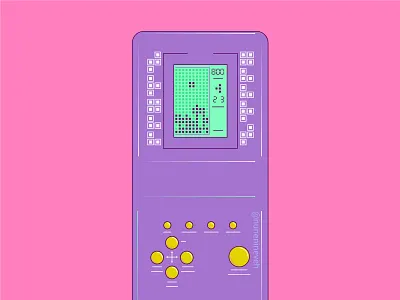 Tetris 90s 90s aesthetics art art of the day artdaily brick game daily vector freelance freelance illustrator illustrate now illustration illustration daily illustrator illustrator art illustrator cc nostalgic tetris game vector a day visual art women in illustration
