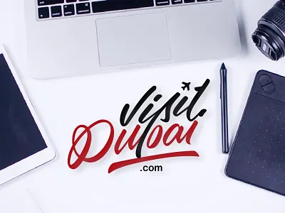 Visit Dubai app brand brand and identity branding calligraphy dubai font design lettering logo travel type typography ui ux
