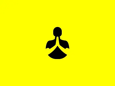 Namaste branding design east logo namaste negative space negative space logo ui yoga