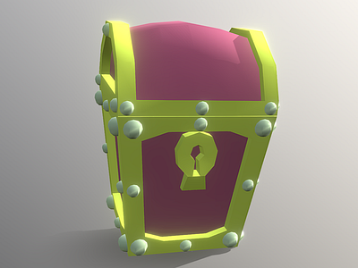 Teasure Chest - Low Poly 3D Model 3d c4d chest cinema 4d design gaming illustration lowpoly model pirate treasure treasure chest