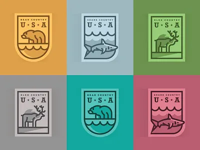 Patch Design Series badge badge design design illustration patch design typography vector