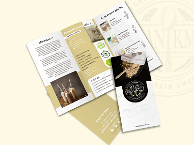 Organ Kmill Brochure Design advertise advertisement branding brochure brochure design brochure layout brochure mockup brochure template design illustration typography