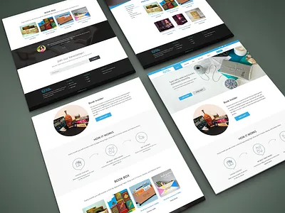 Bookinsider Apps app book booking chat box design gift landing landing page landing page landing page design ui uiux ux