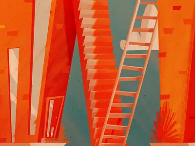 36 Days of Type | M 36days m 36daysoftype architecture beach illustration lettering retro