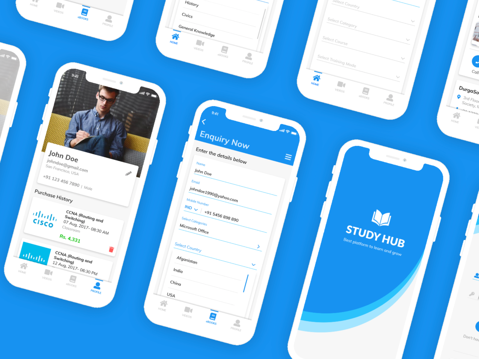 StudyHub - Mobile App by Tanveer Singh on Dribbble