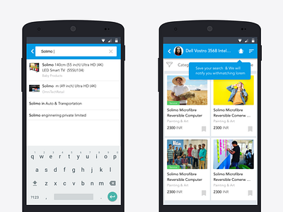 search and results with tooltip business app mobile app search tooltips ui ui design