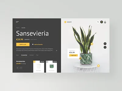 #1 Photo & Design concept design ecommerce flat flower furniture gallery homepage minimalism modern photo photography plant pot shop slider store ui ux website