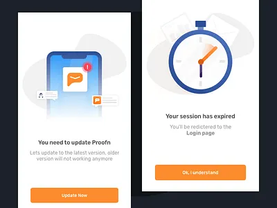 Illustration Exploration for Proofn.id app design exploration flat illustration