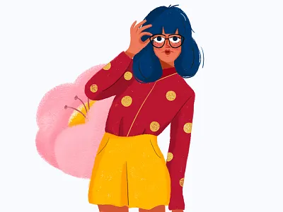 routine2 flower girl illustration