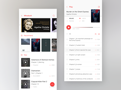 Talking book app book design ui ui design