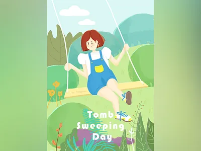 Tomb Sweeping Day illustration 插图
