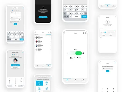Smart Lock App app clean ios kudret projectmind smart app smarthome smartlock ui ux
