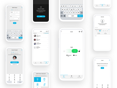 Smart Lock App app clean ios kudret projectmind smart app smarthome smartlock ui ux