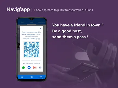 [UXC5] Navig'app : Send a pass android app app concept card concept app design experience mobile navigo paris public transportation subway transportation transportation design ui ux