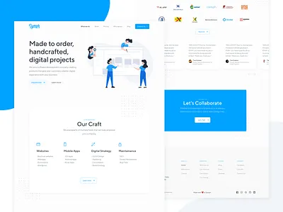 Symph Website landing page ui deisgn website