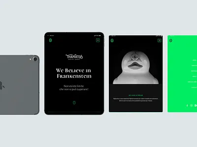 Tablet Resolution | THANATOS Digital 2.0 minimal minimal design mobile mobile responsive mobile ui responsive responsive design responsive layout tablet tablet design tablet mockup thanatos digital agency ui uiux uiux design uiuxdesign user interface user interface design webdesign website