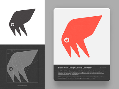 Geosquid brandmark custom logo design geometry grids identity identity designer logo logo design logo designer mark squid symbol designer typography ux design ux designer