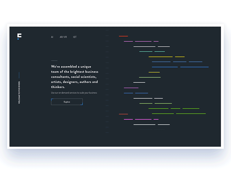 Landing Page Concept animation clean flat flinto illustration minimal principle typography ui ux vector web