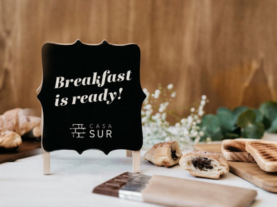 CasaSUR - Branding boutique hotel branding breakfast cafe cafe menu corporate branding corporate identity design hotel branding menu board restaurant