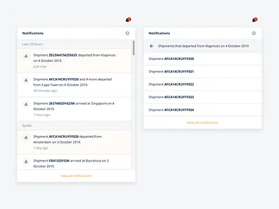 🔔 Notifications flyout myhillebrand notification center notifications