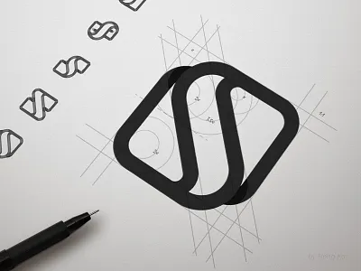 Wood and Wave v2 brand concept design earth guideline icon idea identity land line logo mark shape sketch structure water wave wood