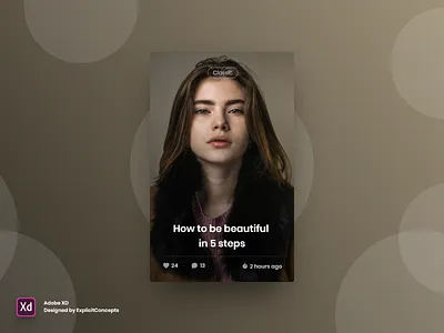 Blog Widget - Adobe XD animation app branding clean flat icon identity illustration illustrator ios lettering logo minimal mobile type typography ui ux vector website