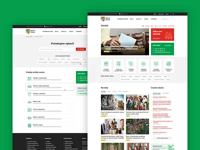 Cadca cadca citizen city design green iu portal red slovakia town web website