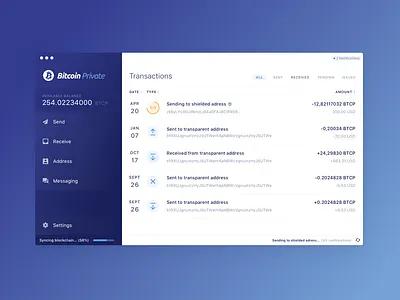 Bitcoin Private Wallet 8px application bitcoin crypto desktop grid money typescale wallet