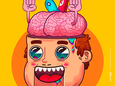 Marionette Crazy design illustration