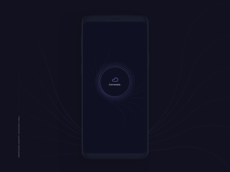 Smart Home Connected Animation android animation app app design design figma ios mobile animation mobile app principle ui