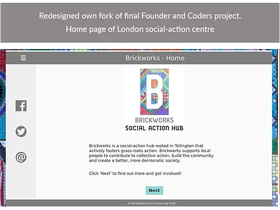 Screenshot Of Brickworks First Own Fork Home Desktop css3 design grid html5 website